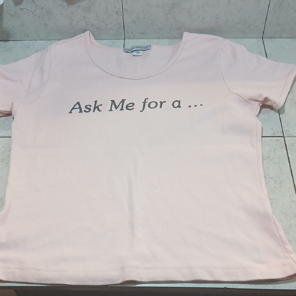 Port Authority Light Pink Ladies T-Shirt